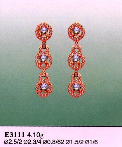Серьги из золота цыганские Е3111