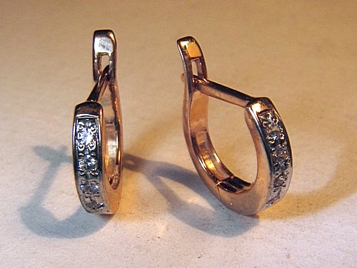 Женские серьги из золота С-108