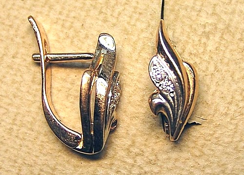 Ювелирные серьги из золота С-011