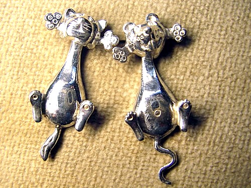 Серьги из золота кошки С-016
