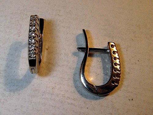 Золотые серьги женские модные С-099